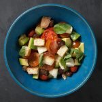 Insalatina pachino, avocado e olive taggiasche | Salad with pachino tomatoes, avocado and olives