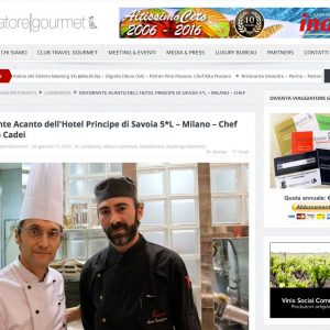 Chef Marco Tamagnone Sous Chef con Frabrizio Cadei Chef