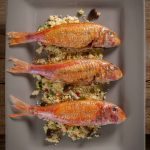 Triglie con cous cous alle verdure | Red mullets with cous cous and vegetables